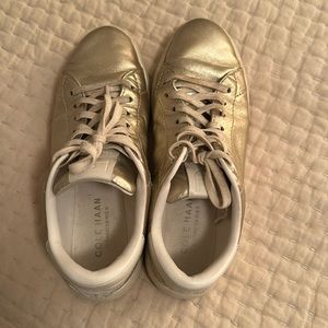 Cole Haan Gold Sneakers size 7